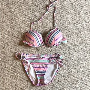 Victoria’s Secret Push Up halter top Bikini